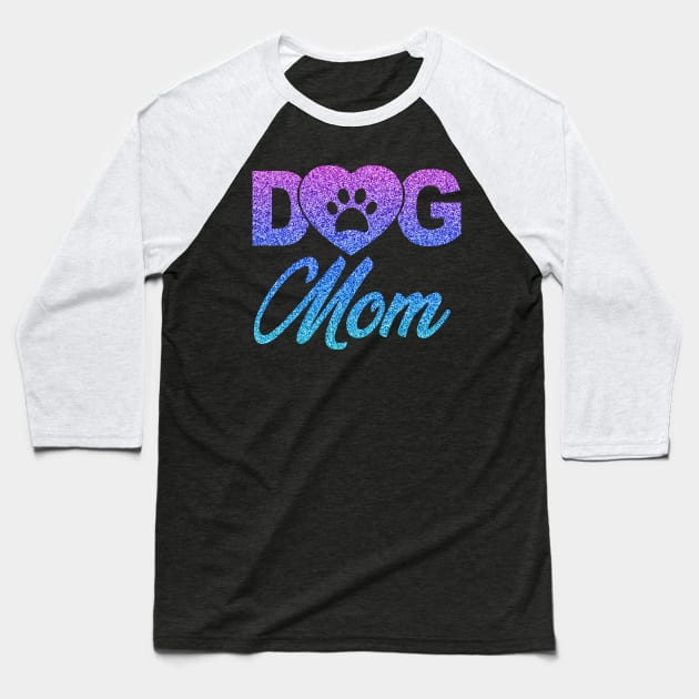 Dog Mom Shirts for Women Cute Letter Print Pet Lover Paw Baseball T-Shirt by Pannolinno
